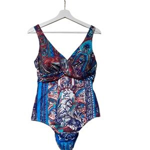 Save The Queen Colorful One Piece Swimsuit XL Cup C